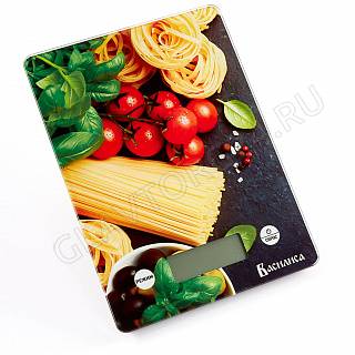 Весы кухонные электронные ВАСИЛИСА ВА-014 5кг Итальянская кухня 
