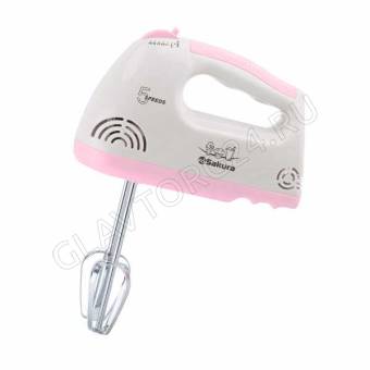 Миксер SAKURA SA-6313P 150Вт 4 насадки розовый