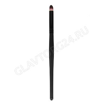 ЮниLook Кисть "бочонок" для нанесения и растушевки теней, дерево,металл, ворс нейлон, 16,5см, черная