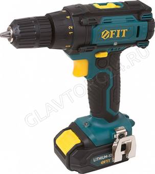 Дрель-Шуруповерт Акк. FIT 12В 0-350/1300 об/мин Li-Ion 1,3Ач/80196