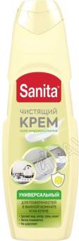 SANITA крем чистящий УНИВЕРСАЛ, Сицилийский лимон 600г/12