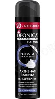 DEONICA FOR MEN Пена д/бритья Активная защита с углем 240мл/6