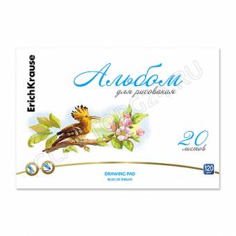 Альбом для рисования на клею ErichKrause Birds, А4, 20 листов
