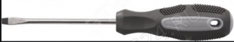 Отвертка "Мастер", CrV сталь, прорезиненная ручка 3х75 мм SL