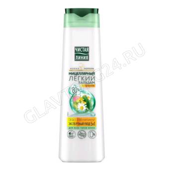 Чистая линия бальзам д/волос 380мл Мицеллярный Легкий Экспертный Уход 5в1/12