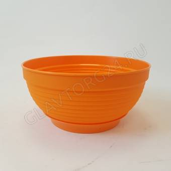 Горшок цв. 0,9л "Фиалка" (красн-корич.)