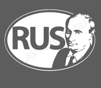 Наклейка на авто "Путин", 18 х 12 см 1206642