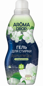 AROMA DROP гель для стирки 2в1 Aromatherapy Жасмин и Ветивер, 1000г/10 АКЦИЯ