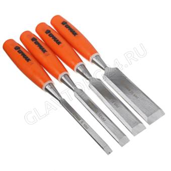 Набор стамесок 4пр пластиковая ручка
