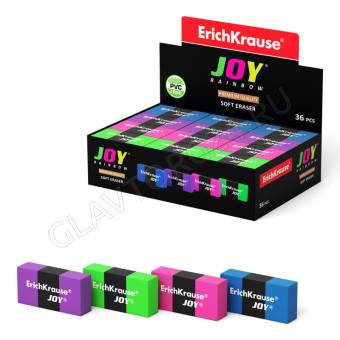 Ластик цветной прямоугольный "JOY Rainbow" 46519