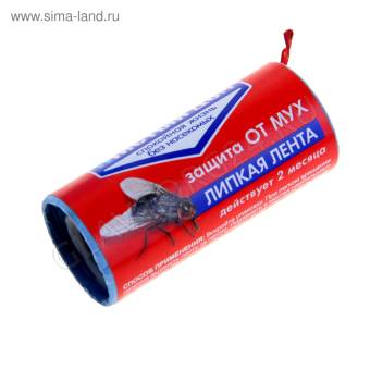 Липкая лента Чистый сад  красная /2000/100