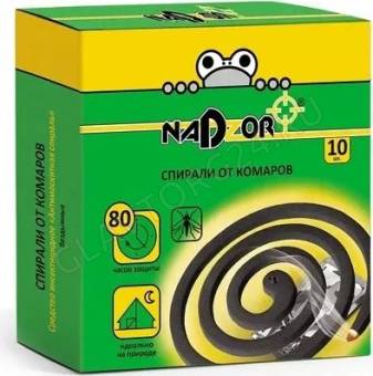 Спирали от комаров черные 10шт/60 SPIR60E