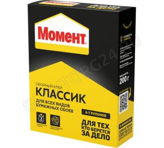 Момент-Классик обойный клей 200гр/24шт. 761780