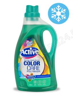 ACTIVE Гель для стирки цветного белья "COLOR CARE Poly Wash" 2500 мл, технол холодной стирки, Color