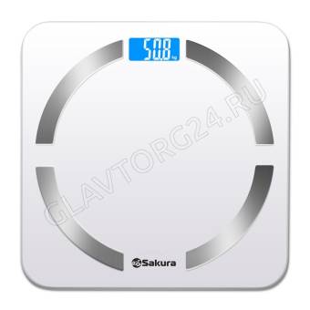 Весы напольные электронные SAKURA SA-5056W 180кг белый