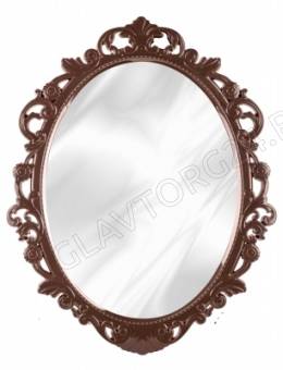 Зеркало в рамке "Ажур" (585х470мм)(тём.корич)(уп.7)