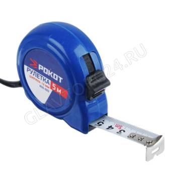 Рулетка РОКОТ пластик, 5мх19мм