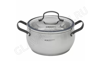 Кастрюля 2,4л [АГАТА] нерж. 18*10,5см/4 арт. KT19-D-18