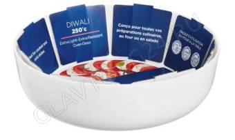 Блюдо 18см жаропрочное глубокое ДИВАЛИ арт.N2945