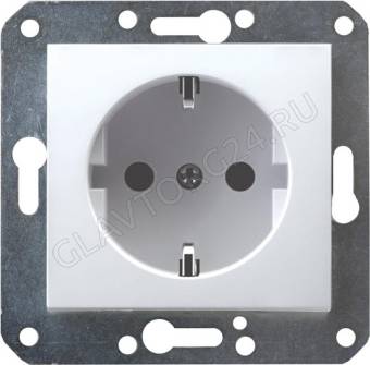 Механизм евророзетки 1СП Volsten 11-R14-M белый Magenta