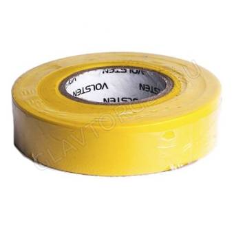Изолента Volsten V02-7Y-13*15-20 (0,13х15 мм желтая 20м)