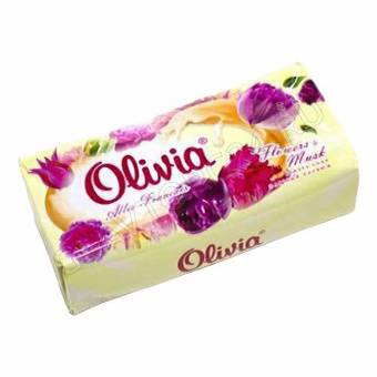 ALVIERO Мыло туалетное твердое "Olivia Allee Francais" Мальва 90гр  /72шт
