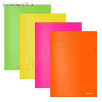Папка-уголок А4 ErichKrause Glossy Neon ассорти 50159 4672394