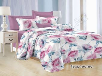КПБ Евро Satin collection Микросатин ТВОРЧЕСТВО Под200*220+Пр220*240+2Нав(70*70)