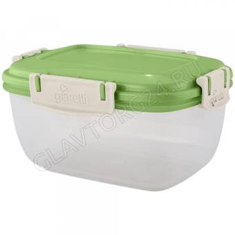 Контейнер для продуктов Sugar&Spice Barberry герметичный 0,45л прямоугольный фисташка