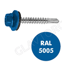 СВФС Саморез кровельный RAL-5005 ZP 4,8х35 (250шт) конт-р круг синий