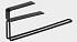 картинка Подставка под бумажные полотенца подвесная "Лофт" 20,6х2х10,1см, цвет черный 4438985 от компании ГлавТорг Красноярск