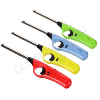 Зажигалка газовая 442-046 заправляемая микс