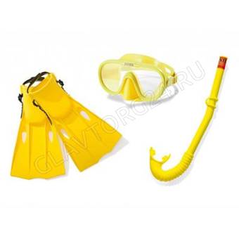 INTEX Набор для плавания (маска,трубка,ласты) от 8 лет , 55655 СПЕЦИАЛЬНОЕ ПРЕДЛОЖЕНИЕ!