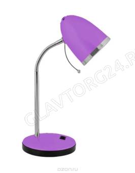 Свет. настольный Camelion KD-308 C12 фиолетовый (230V 40W E27)