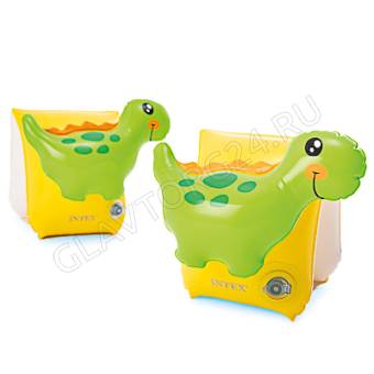 INTEX Нарукавники динозаврик, 3-6 лет, 23х20см, 56664NP