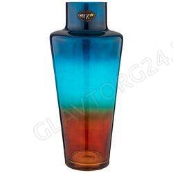 ВАЗА 40СМ LETIK BLUE AMBER СТЕКЛО/4 арт. 380-764