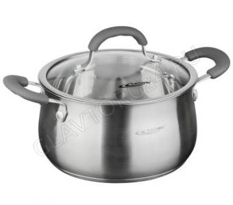 Кастрюля 1,8л (ВЕСТА) нержавейка 16*9,5см арт. KТ12-D-16/4 снято