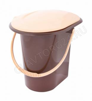 Ведро-туалет 18л М7619 коричневый