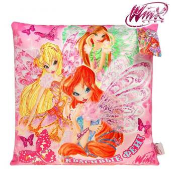 Наволочка декоративная 40*40см велюр WINX Красотка 