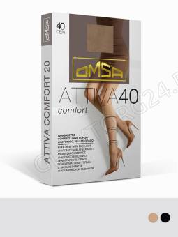 Гольфы женские OMSA Attiva Comfort, 40, 3/4 NERO 