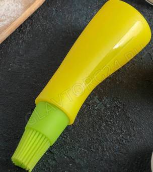 Кисть с резервуаром для масла "Самуй" 13x4,5x4,5 см, цвета МИКС 4281901