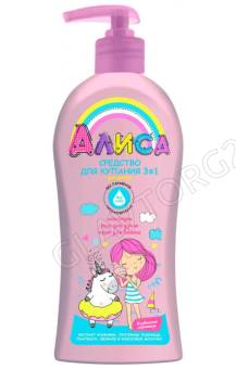 АЛИСА Средство для купания 3 в 1 для детей, 350мл/12