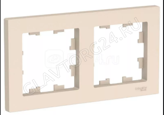 Рамка 2-м ATLAS DESIGN универс. беж. SchE ATN000202