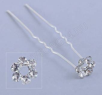 Шпилька д/волос цветок окружность