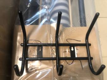 Вешалка для одежды малая, 3 крючка черный муар /12