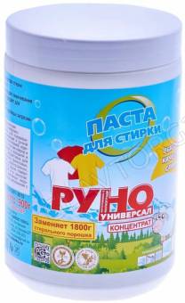 РУНО Паста для стирки  Автомат 350гр банка/12