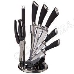 НАБОР НОЖЕЙ 8ПР. AGNESS НЖС С СИЛИКОНОВЫМИ РУЧКАМИ НА ПЛАСТИК. ПОДСТАВКЕ/6 арт. 911-500