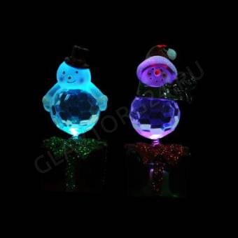 СНОУ БУМ Светильник LED, пластик, в виде фигурок, 10,5х4,4 см, 3xAG13 СНЯТО