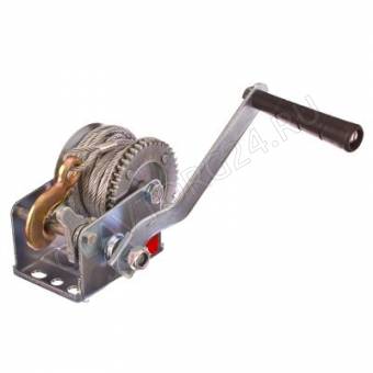 Лебедка ручная FALCO шестеренчатая (металлический трос) 450кг 10м