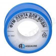 Лента ФУМ  12мм (0,75мм*10м  (малая) AQUALINK 1000/250/10)